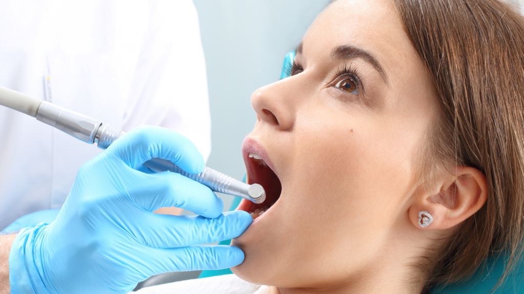 Image of patient getting a root canal
